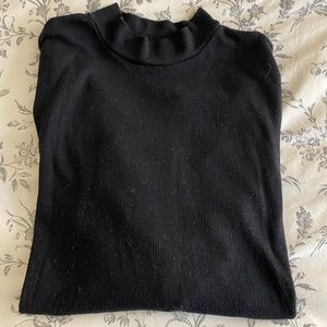 Thin black turtleneck from Old Navy
